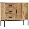 Sideboard 34.6"x11.8"x28" Solid Mango Wood