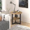 Round End Tables with Storage