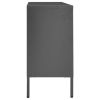 Sideboard Anthracite 41.3"x13.8"x27.6" Steel and Tempered Glass