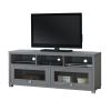 Most Popular In 2023 Living Room Furniture Tv Stands up to 75in with 2 glass panel cabinets and 3 open shelves