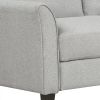 Living Room Furniture Loveseat Sofa and 3-seat sofa (Light Gray)