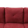 Red Flannel Living Room Sofa Set