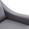 Upholstery Sleeper Sectional Sofa with Double Storage Spaces; 2 Tossing Cushions; Grey