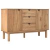 Sideboard OTTA 44.7"x16.9"x28.7" Solid Wood Pine