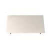 Manhattan Comfort Utopia 17.52" High Rectangle Coffee Table with Splayed Legs in Off White and Maple Cream