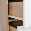 Modern Design Wooden Dresser Bedroom Storage Drawer Organizer Closet Hallway Storage Cabinet with 4 Drawers, Wood Dresser Chest Accent Cabinet for Liv