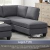 [VIDEO provided] [New] 104.3*78.7" Modern L-shaped Sectional Sofa,7-seat Linen Fabric Couch Set with Chaise Lounge and Convertible Ottoman for Living