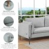 76.2" Modern Style 3 Seat Sofa Linen Fabric Upholstered Couch Furniture 3-Seats Couch for Different Spaces,Living Room,Apartment