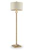 63.25-Inch Perspicio Solid Crystal Orb Gold Column Floor Lamp