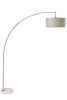 78" SILVER ARCH FLOOR LAMP WITH KD SHADE W/ DOUBLE BOX (1PC/CTN) (2.15/26.84)