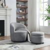 [Video] Welike Swivel barrel chair, living room swivel chair with round storage chair, 360 Â° swivel club chair, nursery, bedroom, office, hotel with