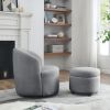 [Video] Welike Swivel barrel chair, living room swivel chair with round storage chair, 360 Â° swivel club chair, nursery, bedroom, office, hotel with