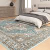 Laguna Highland Blue/Natural/Coral/Ivory Area Rug 4x6