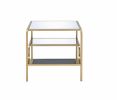 Astrid End Table in Gold & Mirror XH