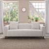 77.2â€³ Large size two Seat Sofa,Modern Upholstered,White mohair Granular velvet