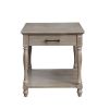 Ariolo End Table; Antique White YJ