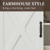 Farmhouse Wooden Movable Barn Door Storage Cabinet With Doors And Shelves White Tv Stands For Living Room