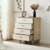 SOLID WOOD DRAWER DRESSER CABINET WITH BAR STORAGE â€“ Multi-Purpose Living Room, Bedroom, Dining Room Furniture