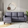 Modern Living Room Furniture L Shape Sofa with Ottoman