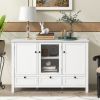 44.9" Modern Accent Cabinet Console Table Sideboard with 3 Doors & 3 Drawers for Living Room, Dining Room