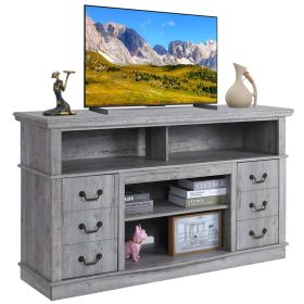 Vintage Home Living Room Wooden TV Cabinet (colour: FTTS0382 grey)