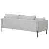 Modern Style 3 Seat Sofa Linen Fabric Upholstered Couch Furniture 3-Seats Couch for Different Spaces; Living Room; Apartment