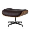 Living Room Lounge Chair Arm Chair Swivel Single Sofa Seat With Ottoman Genuine Leather Standard Version