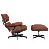 Living Room Lounge Chair Arm Chair Swivel Single Sofa Seat With Ottoman Genuine Leather Standard Version