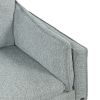 Modern Style Sofa Linen Fabric Loveseat Small Love Seats Couch for Small Spaces; Living Room; Apartment