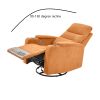 Swivel Rocking Recliner Sofa Chair With USB Charge Port & Cup Holder For Living Room, Bedroom