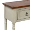 Console Table Sofa Table for Entryway with Drawers and Long Shelf Rectangular