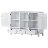 44.9" Modern Accent Cabinet Console Table Sideboard with 3 Doors & 3 Drawers for Living Room, Dining Room