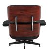 Living Room Lounge Chair Arm Chair Swivel Single Sofa Seat With Ottoman Genuine Leather Standard Version